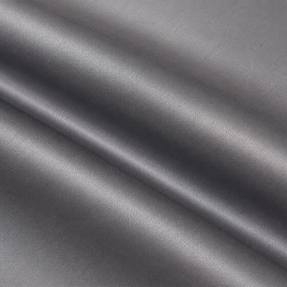 Luxurious Dark Grey Blackout Curtain Set (Set of 2)