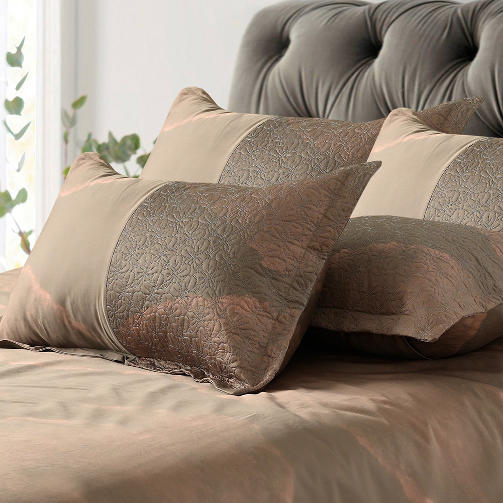 ROSARIO Luxurious Mocha Elegance Bedsheet Set – 3 Piece