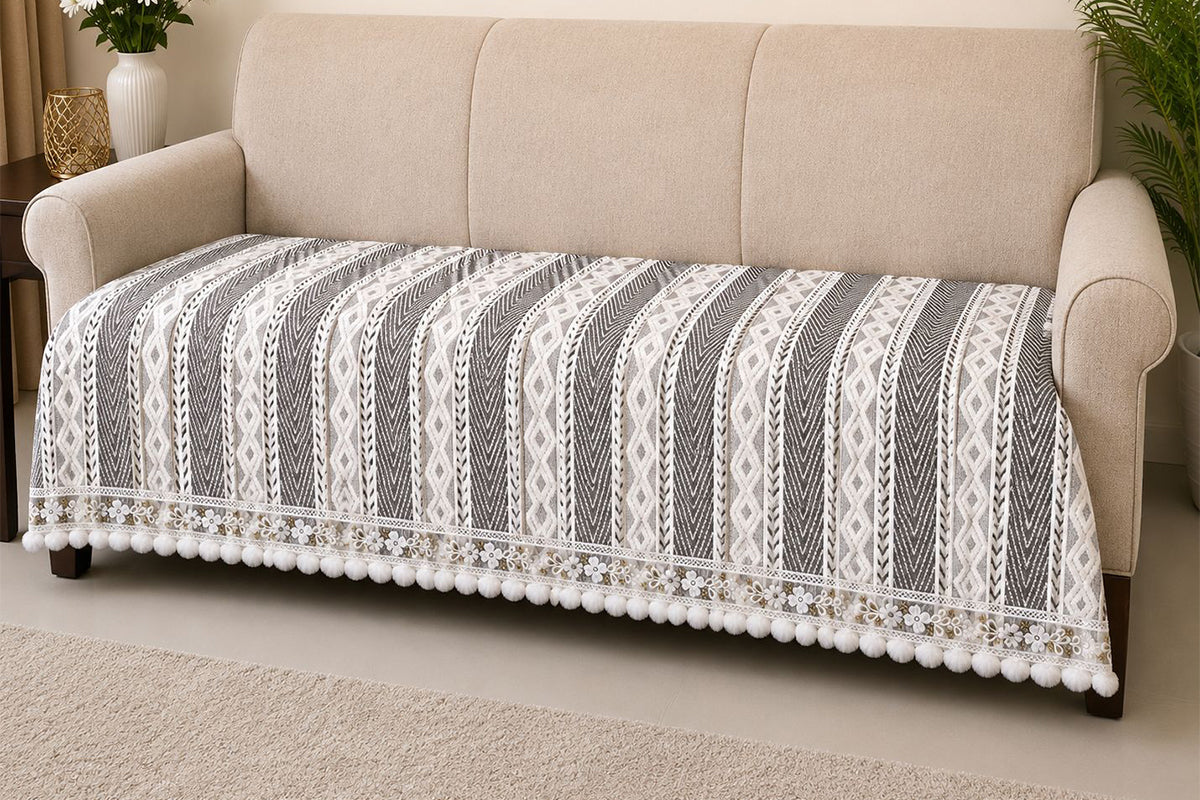 Luxurious Munchi Grey Sofa Cover