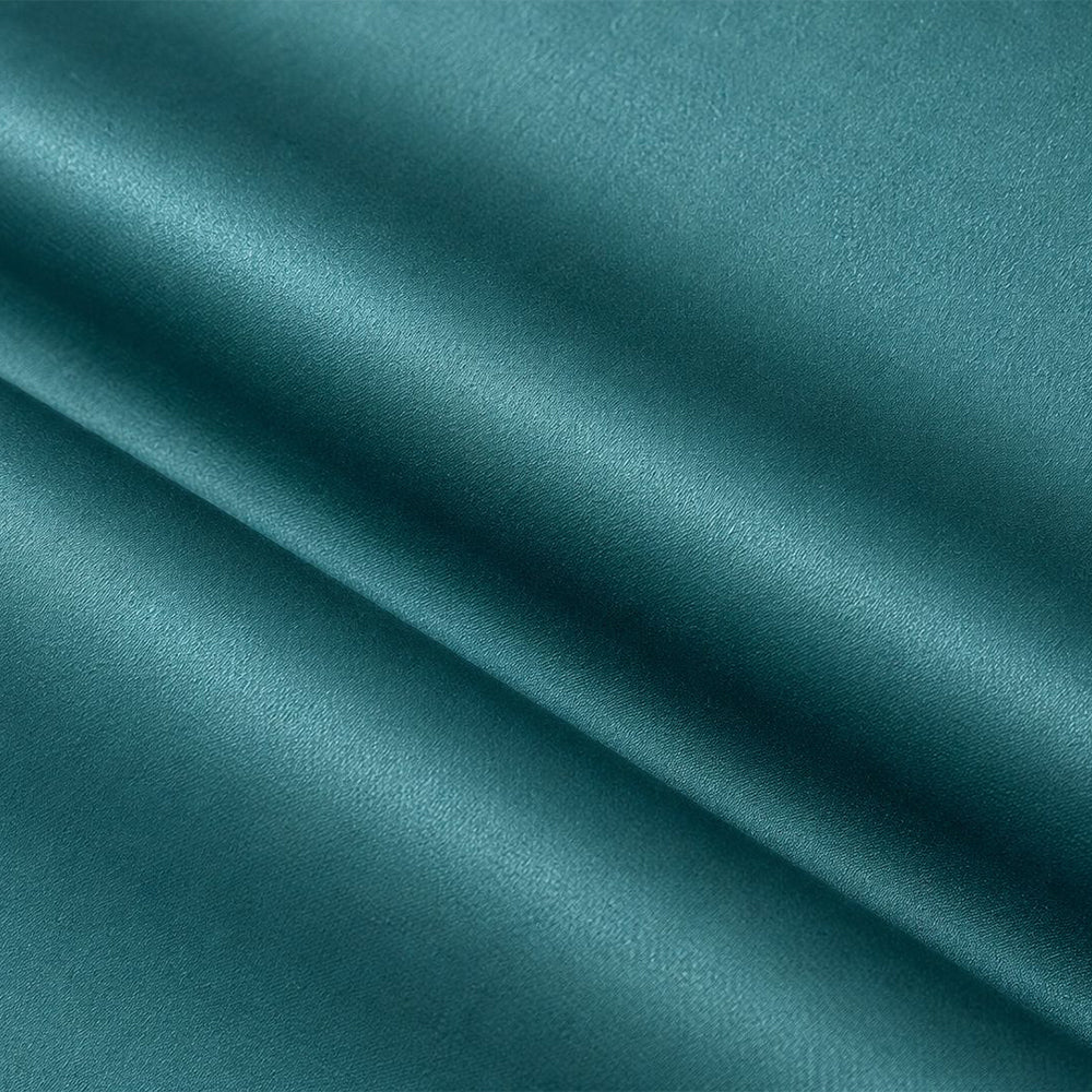 Luxurious Teal Lagoon Blackout Curtain Set (Set of 2)