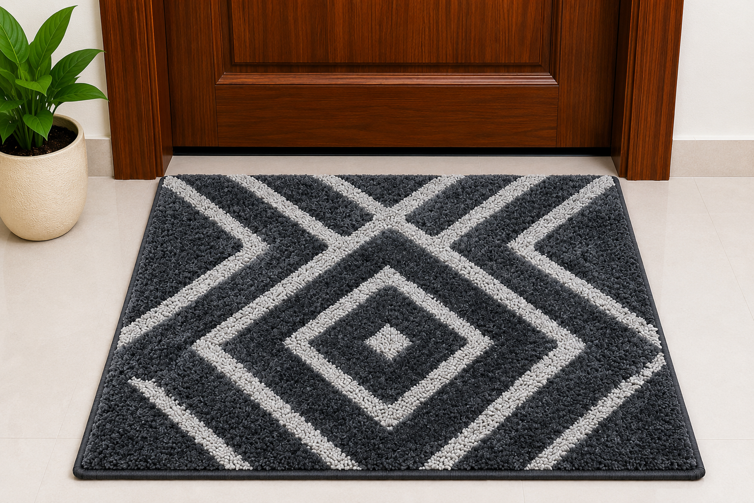 Doom Premium Door Mat - Grey