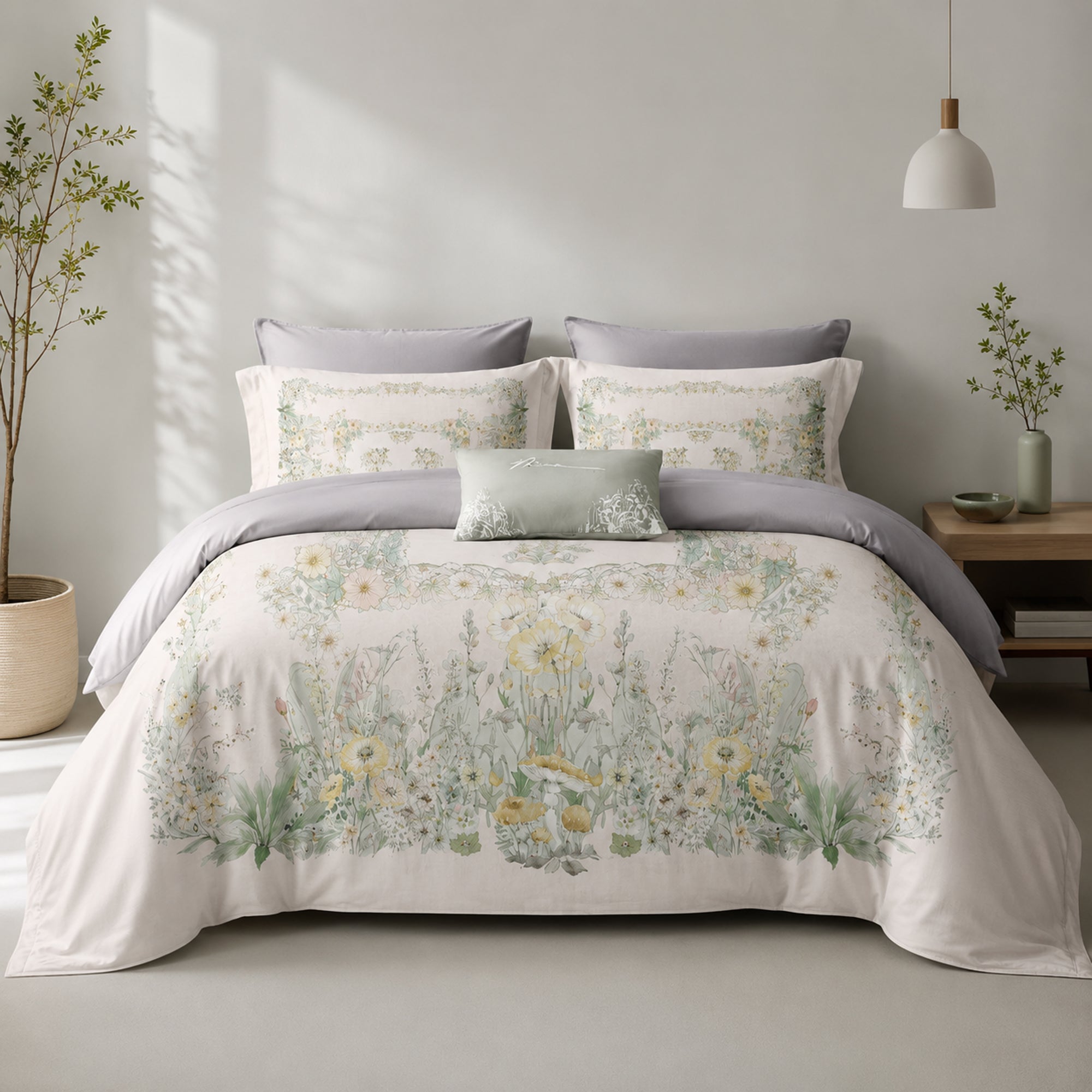 Spring Meadow 350TC Digital Cotton Bedsheet