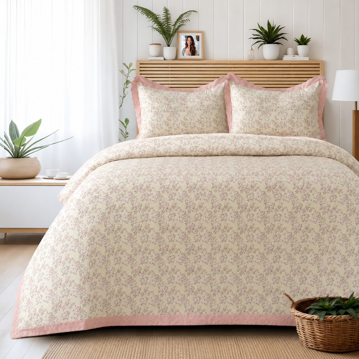 Nautica Floral Blush Bed Sheet Set