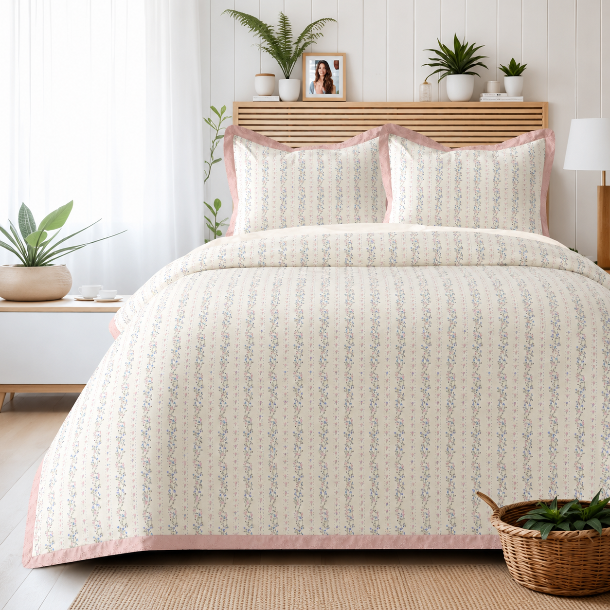 Nautica Blush Garden Bed Sheet Set