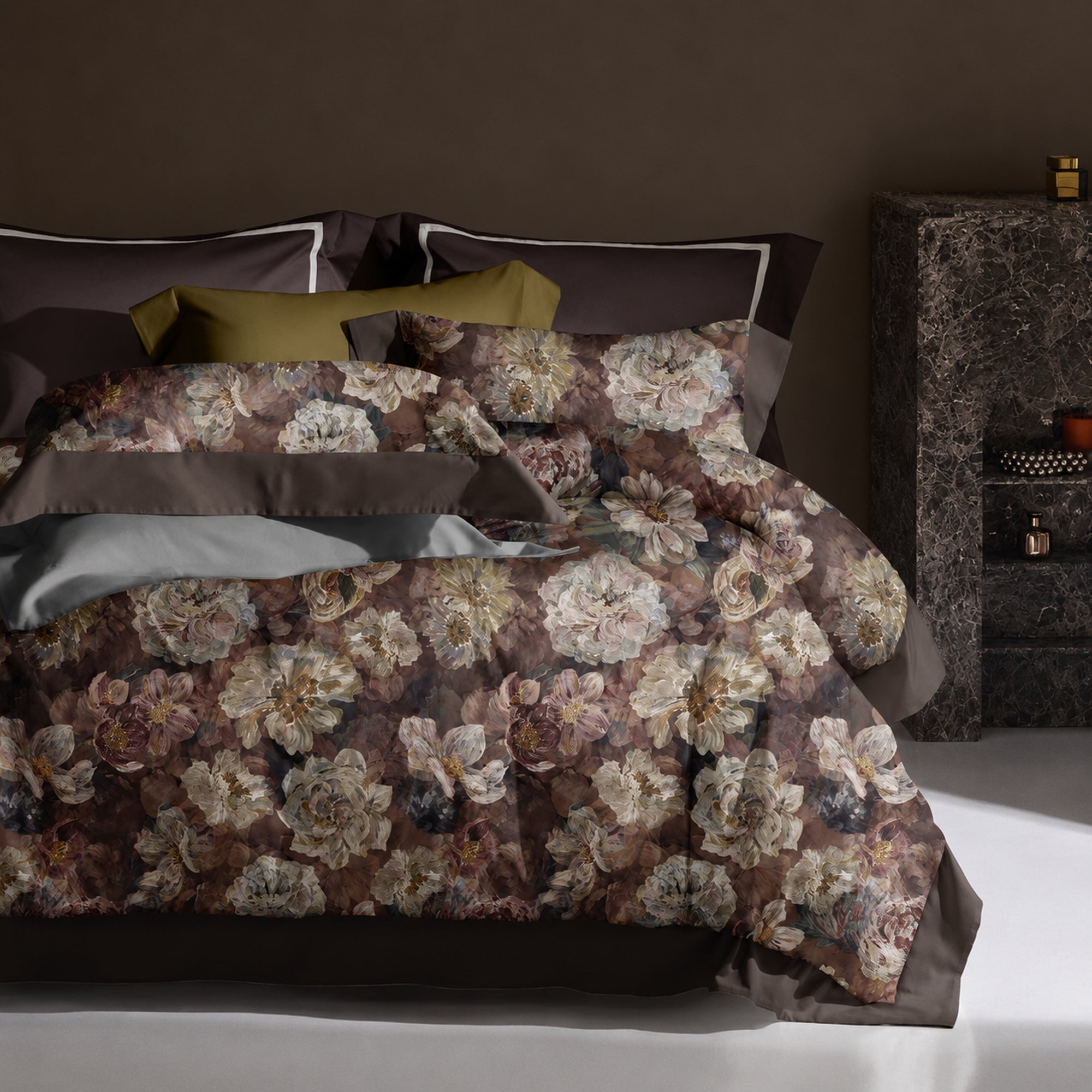 Autumn Bouquet 350TC Digital Cotton Bedsheet