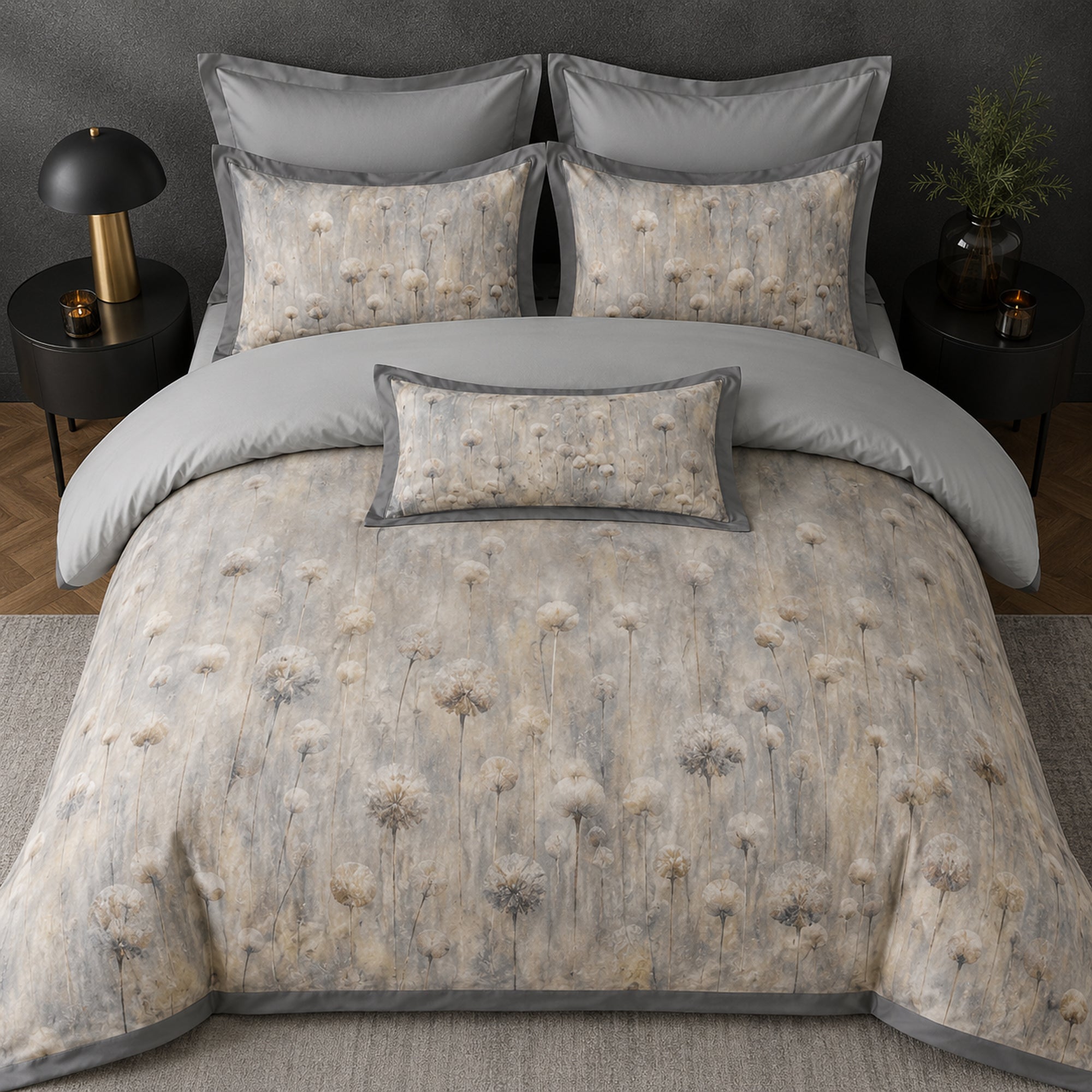 Dandelion Whisper 350TC Digital Cotton Bedsheet
