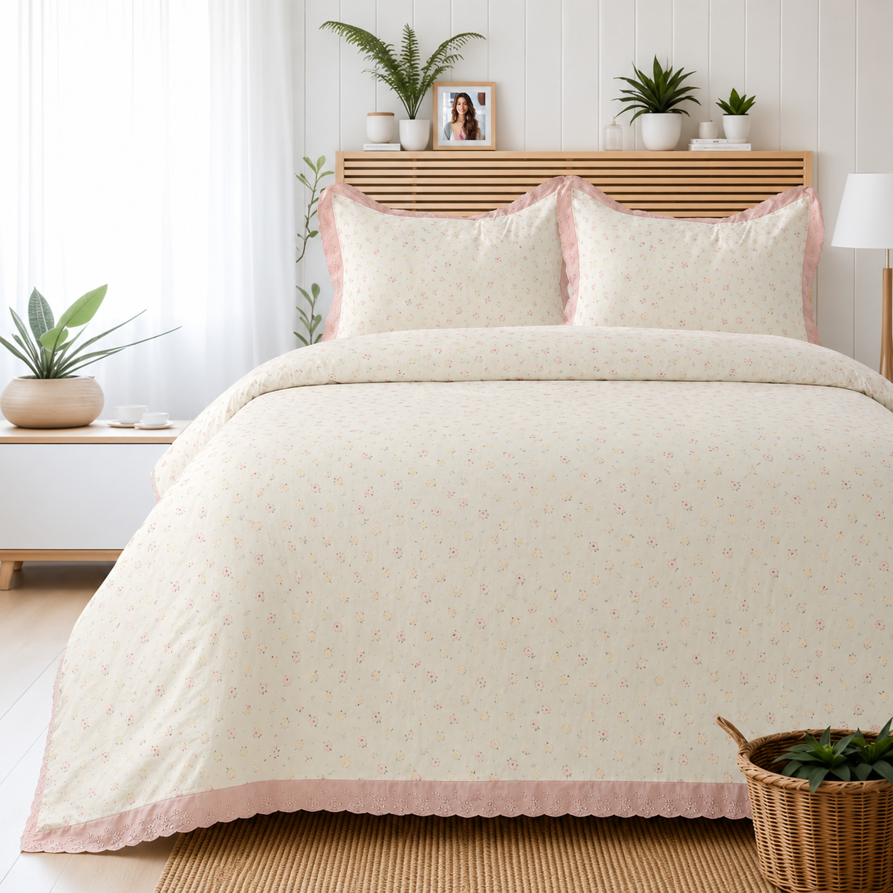 Nautica Blush Petals Bed Sheet Set