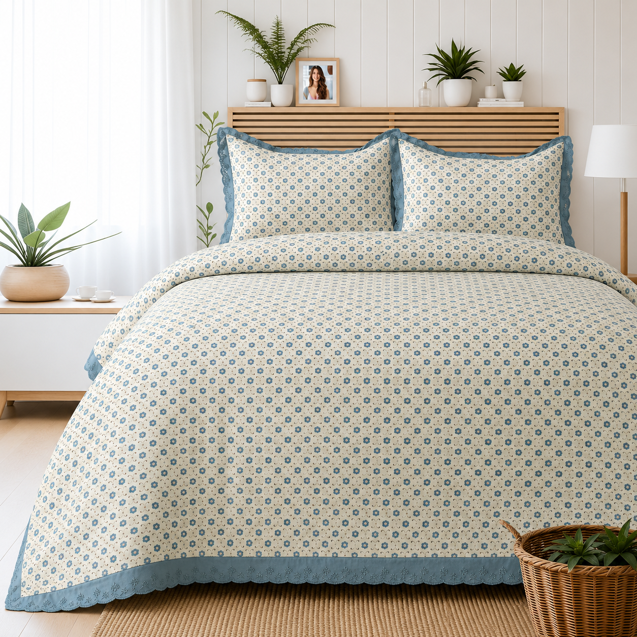 Nautica Blue Meadow Bed Sheet Set