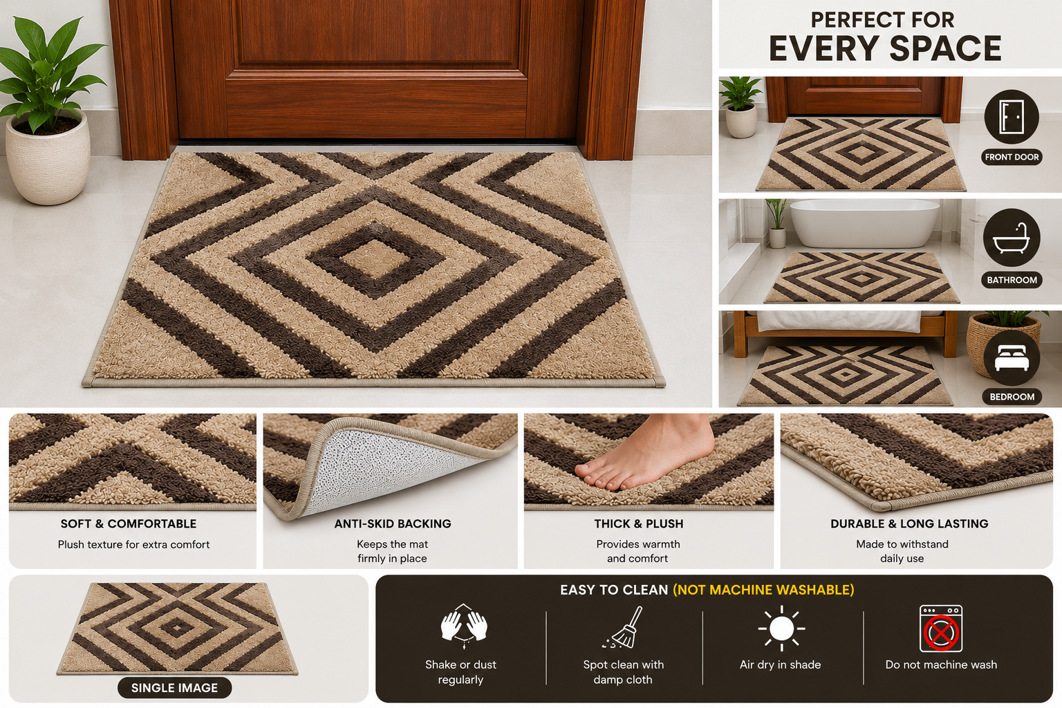 Doom Premium Door Mat - Beige