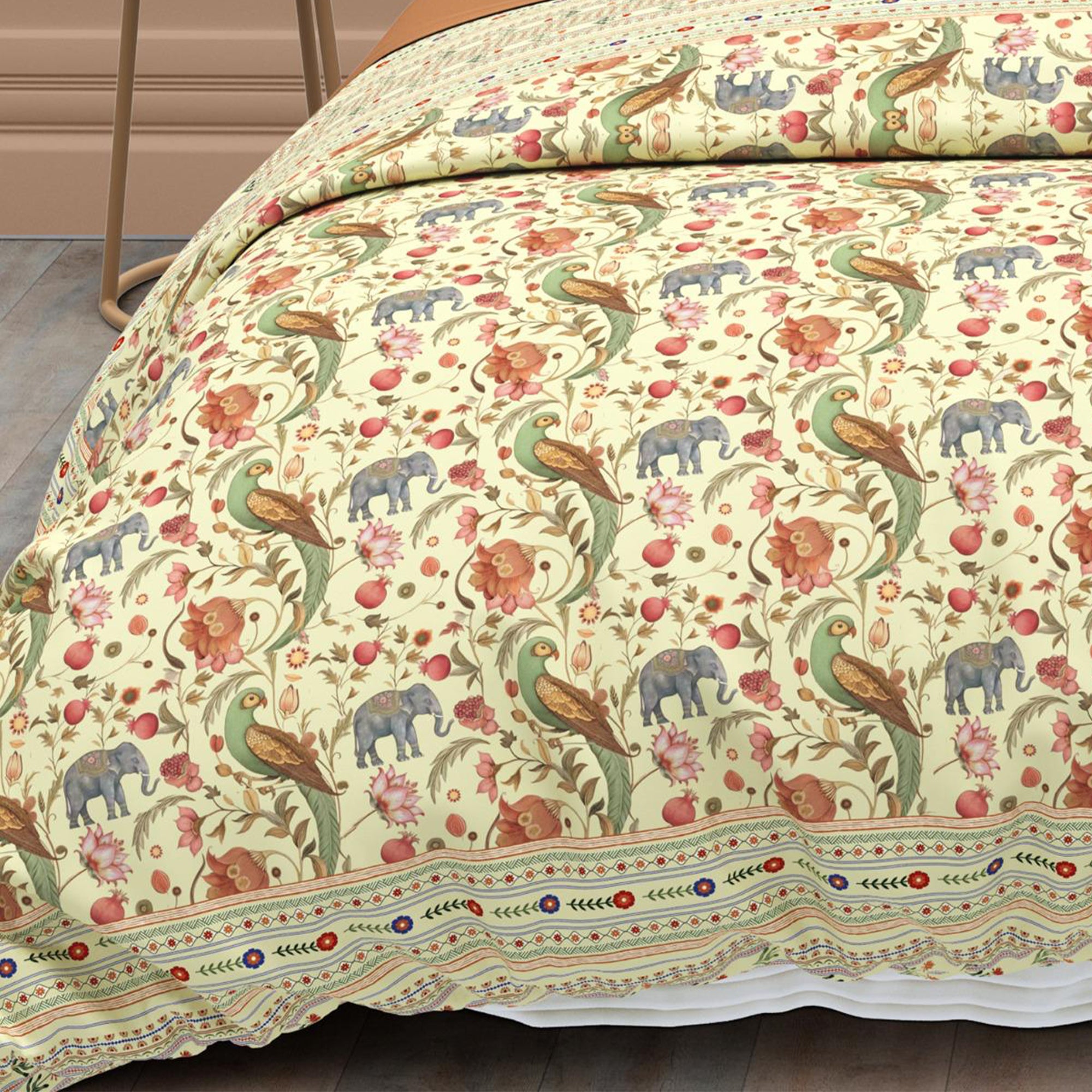 Cotton Digital Print Heritage Bloom Bedsheet Set