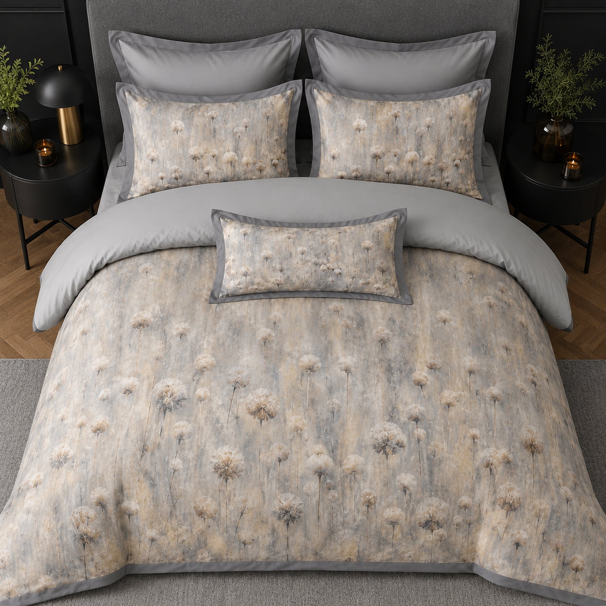 Dandelion Whisper 350TC Digital Cotton Bedsheet