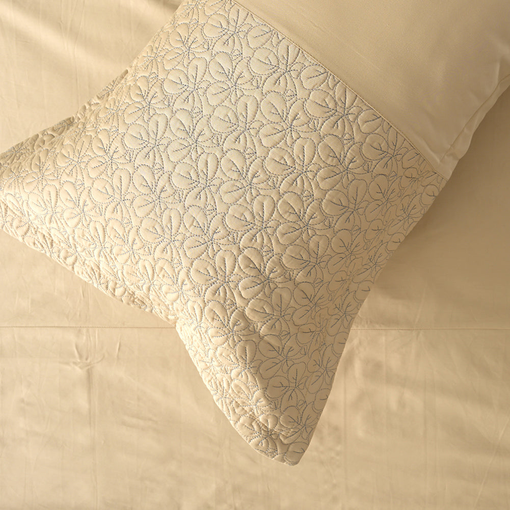 ROSARIO Luxurious Champagne Quilt Bedsheet Set – 3 Piece