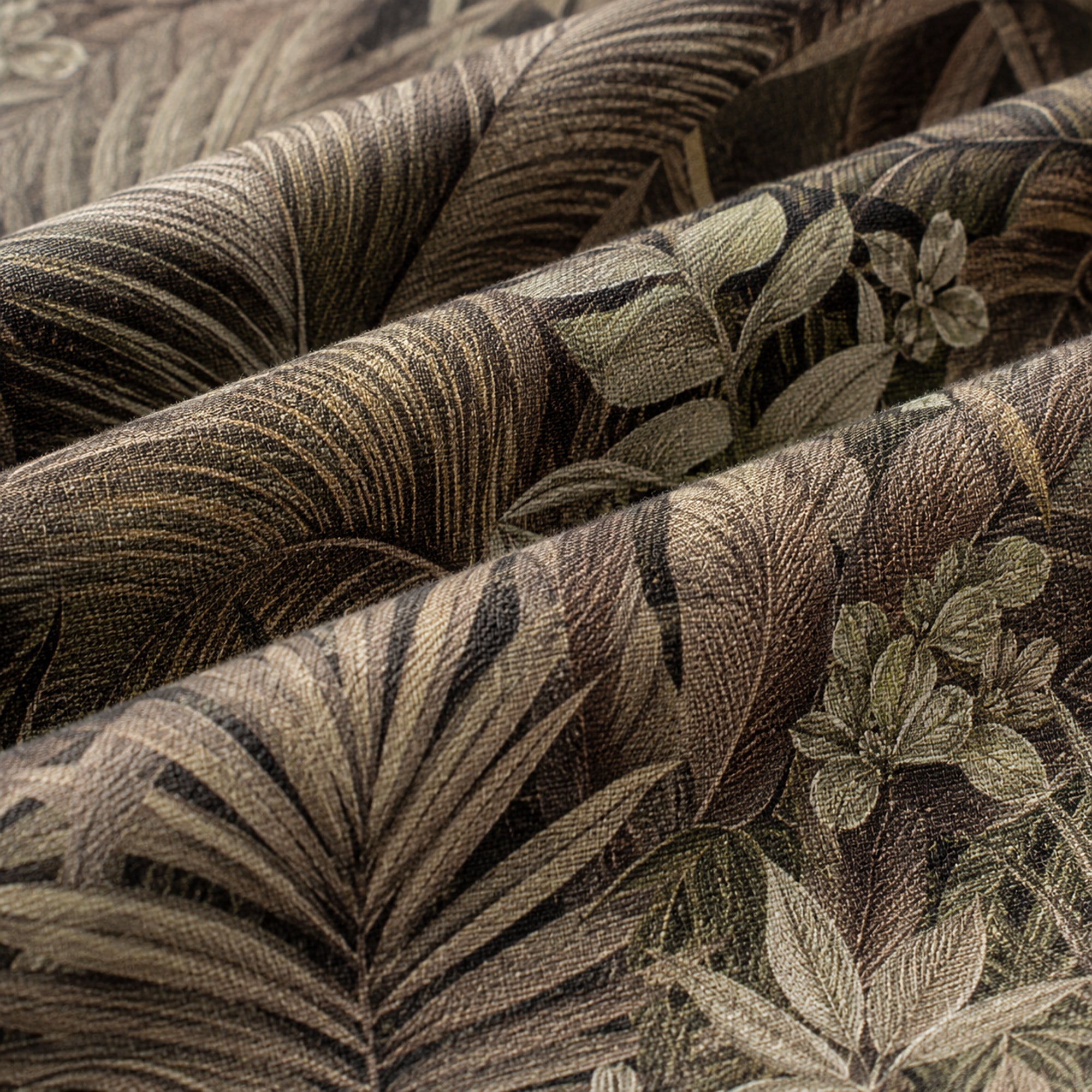 Olive Canopy 350TC Digital Cotton Bedsheet