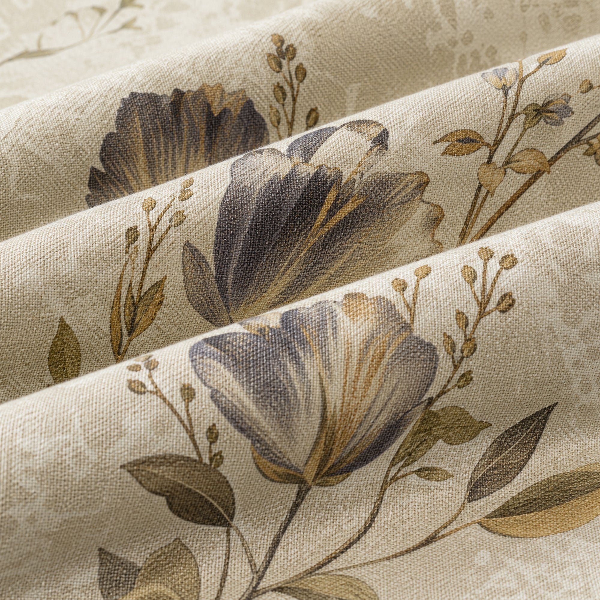 Champagne Blossom 350TC Digital Cotton Bedsheet