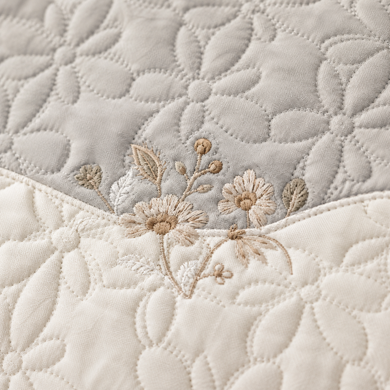 Roseberry Whisper 5 Pcs Quilted Bedcover Set