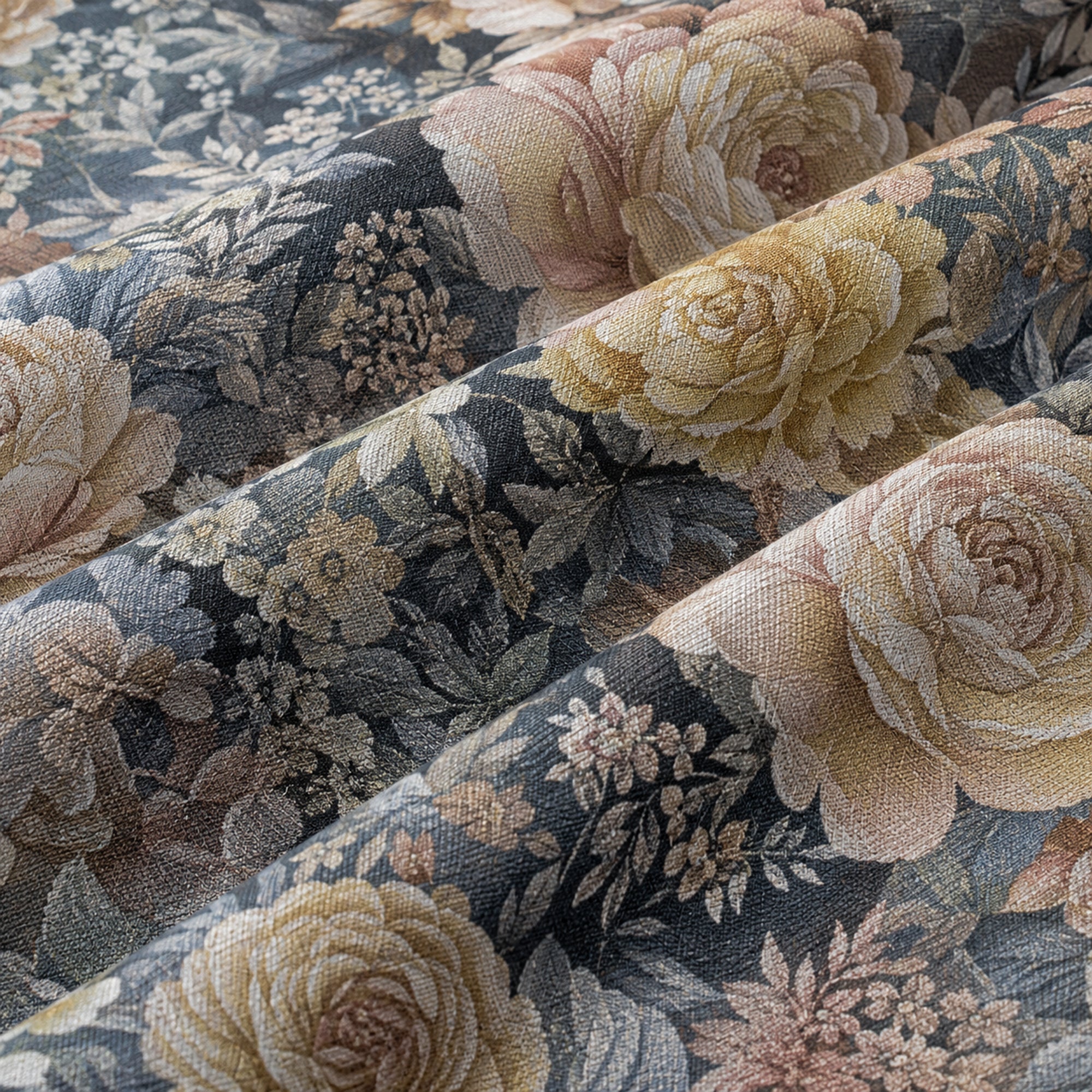 Vintage Rose Garden 350TC Digital Cotton Bedsheet