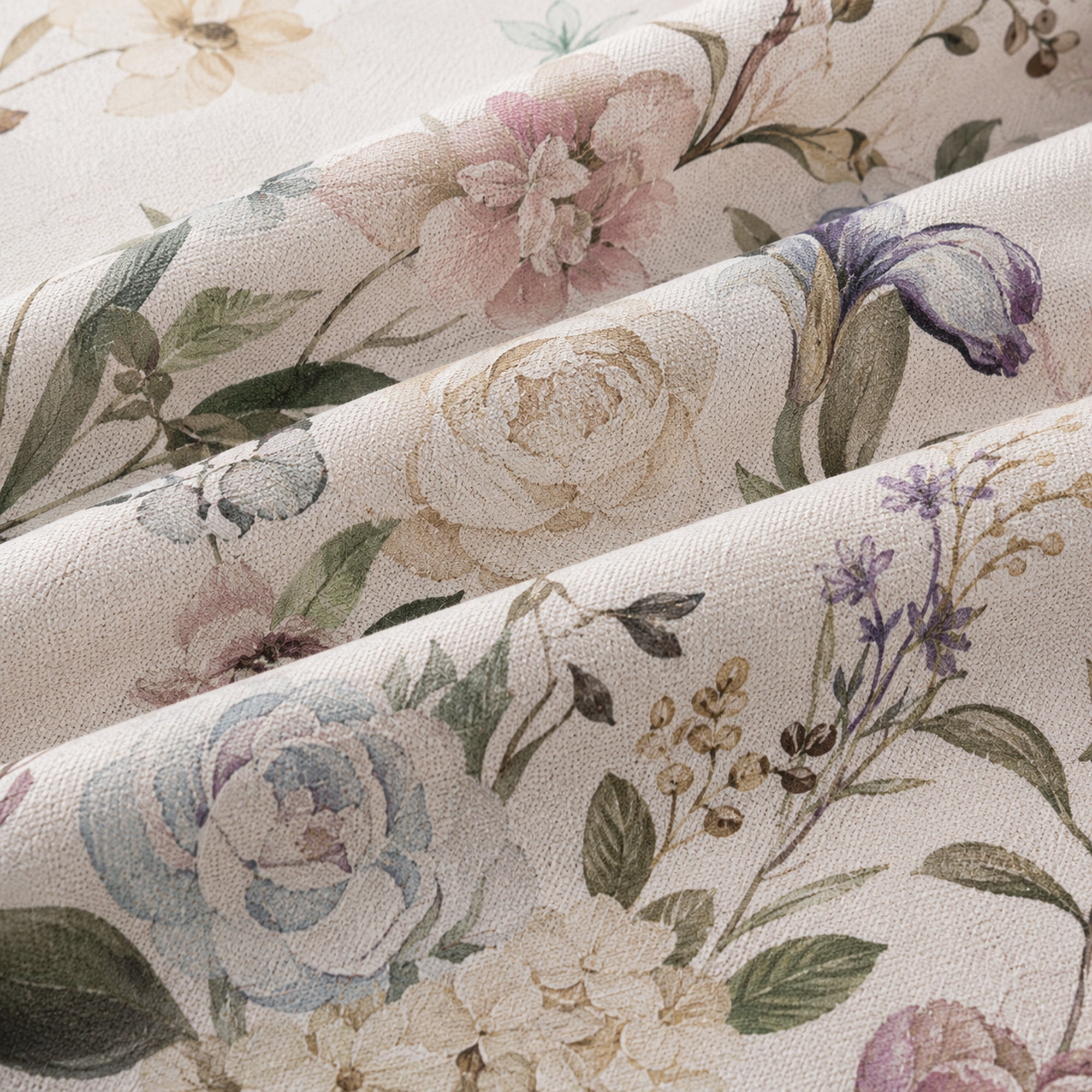 Blush Meadow 350TC Digital Cotton Bedsheet
