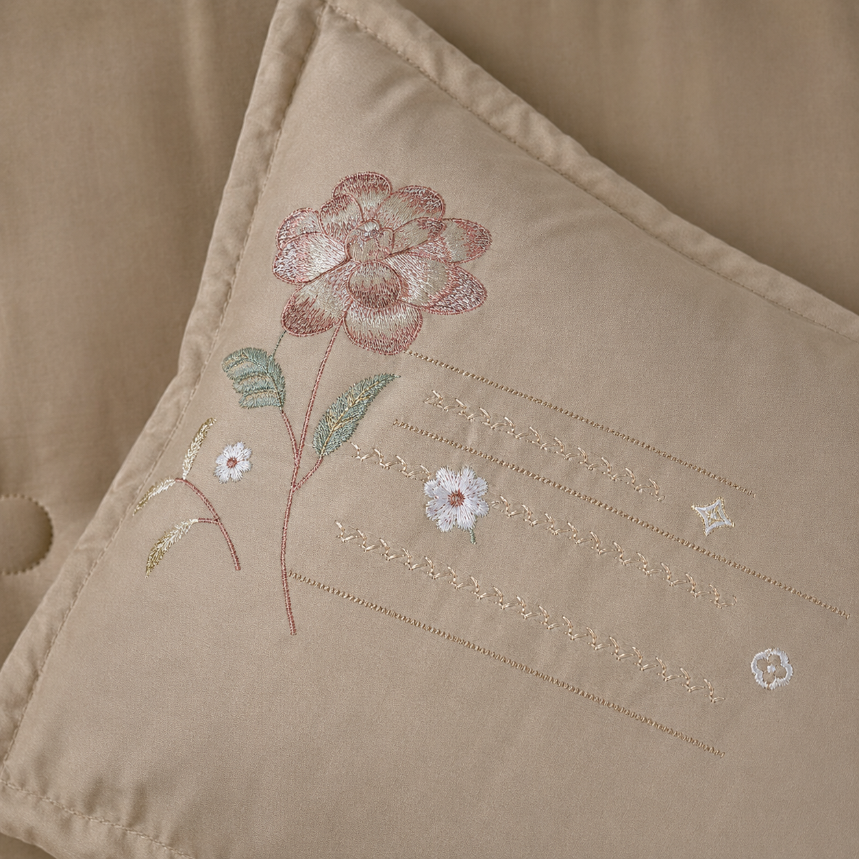 Desert Bloom Smooth Cotton Fabric 4 Piece Bedding Set