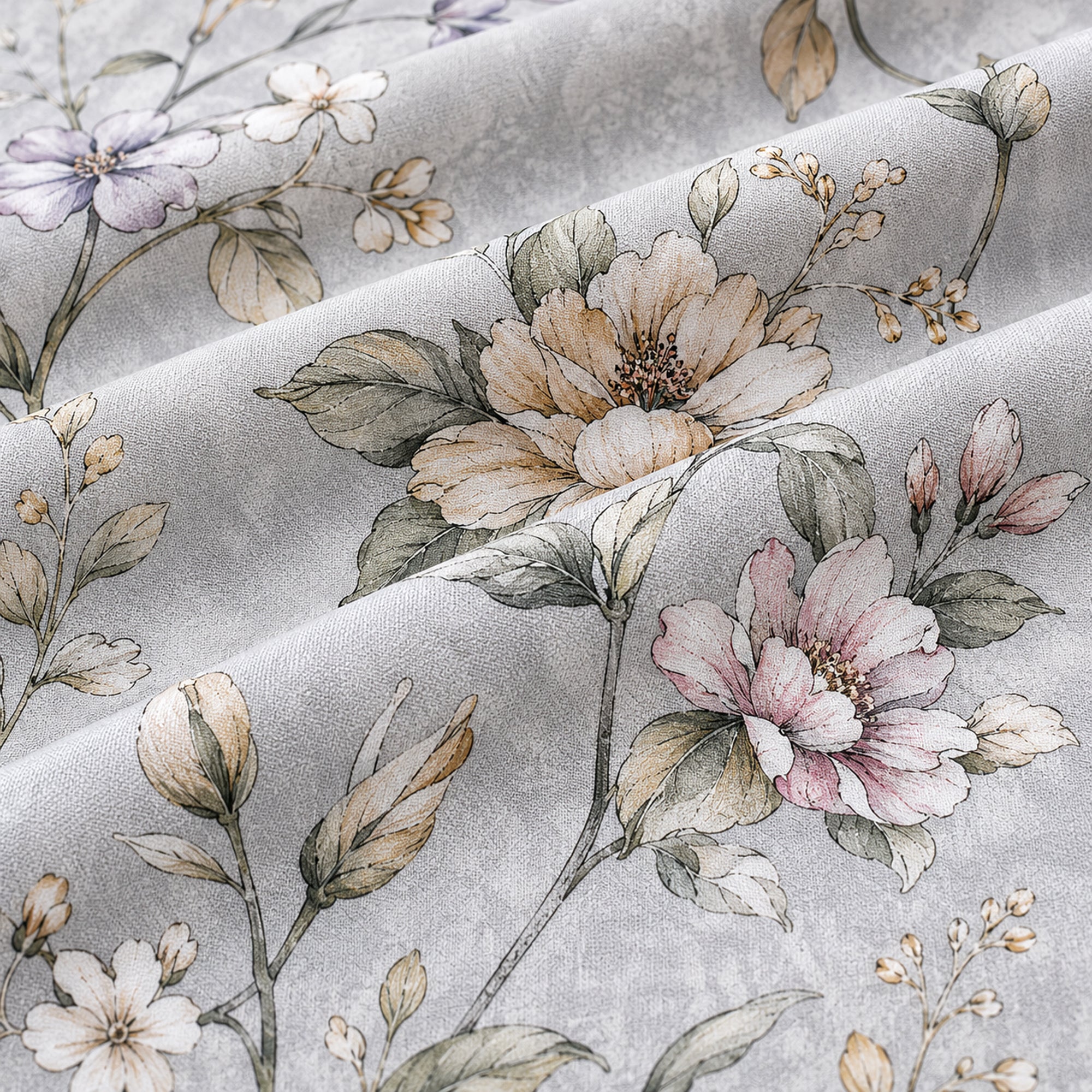 Silver Meadow 350TC Digital Cotton Bedsheet